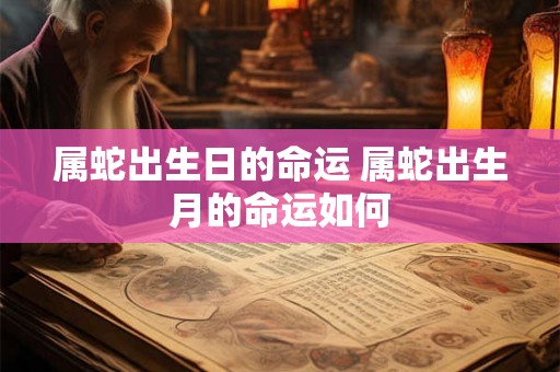 属蛇出生日的命运 属蛇出生月的命运如何 属蛇出生日的命运 属蛇出生月的命运如何