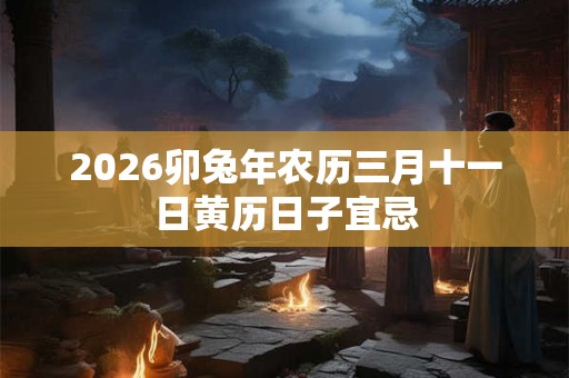 2026卯兔年农历三月十一日黄历日子宜忌