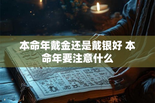 本命年戴金还是戴银好 本命年要注意什么 本命年戴金还是戴银好 本命年要注意什么