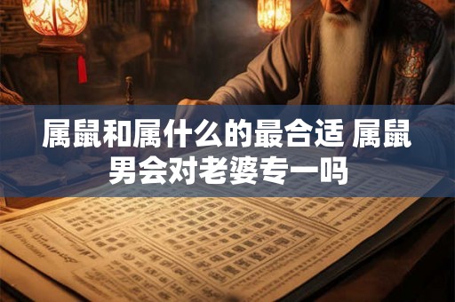属鼠和属什么的最合适 属鼠男会对老婆专一吗 属鼠和属什么的最合适 属鼠男会对老婆专一吗