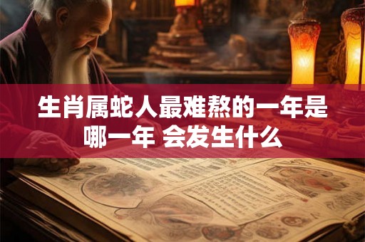 生肖属蛇人最难熬的一年是哪一年 会发生什么 生肖属蛇人最难熬的一年是哪一年 会发生什么