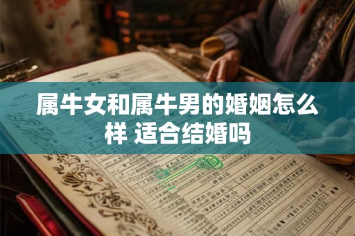属牛女和属牛男的婚姻怎么样 适合结婚吗 属牛女和属牛男的婚姻怎么样 适合结婚吗