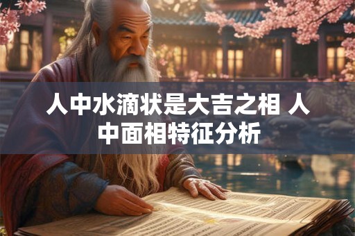 人中水滴状是大吉之相 人中面相特征分析
