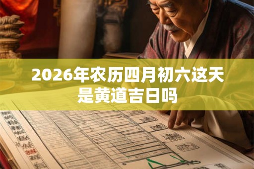 2026年农历四月初六这天是黄道吉日吗 2026年农历四月初六这天是黄道吉日吗
