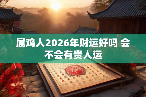 属鸡人2026年财运好吗 会不会有贵人运 属鸡人2026年财运好吗 会不会有贵人运