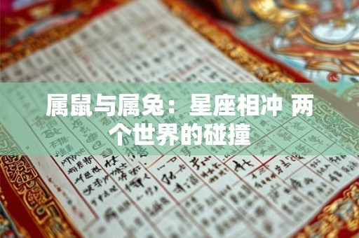 属鼠与属兔:星座相冲 两个世界的碰撞 属鼠与属兔:星座相冲 两个世界的碰撞