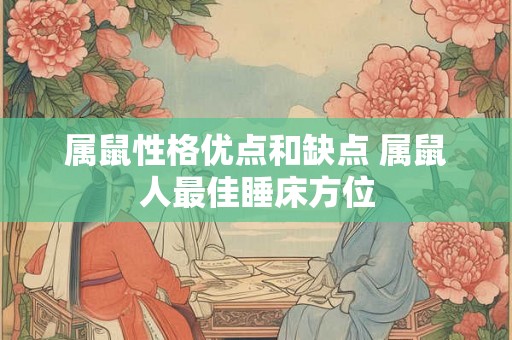 属鼠性格优点和缺点 属鼠人最佳睡床方位 属鼠性格优点和缺点 属鼠人最佳睡床方位