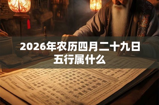 2026年农历四月二十九日五行属什么 2026年农历四月二十九日五行属什么