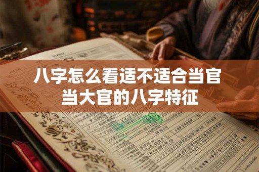 八字怎么看适不适合当官 当大官的八字特征 八字怎么看适不适合当官 当大官的八字特征