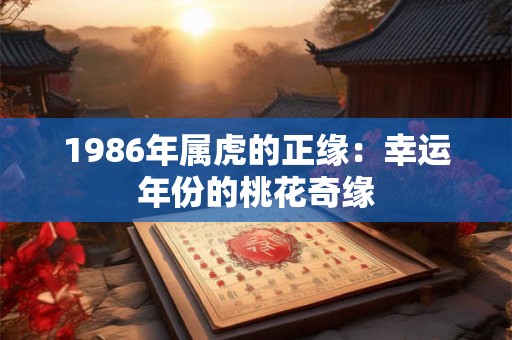 1986年属虎的正缘：幸运年份的桃花奇缘