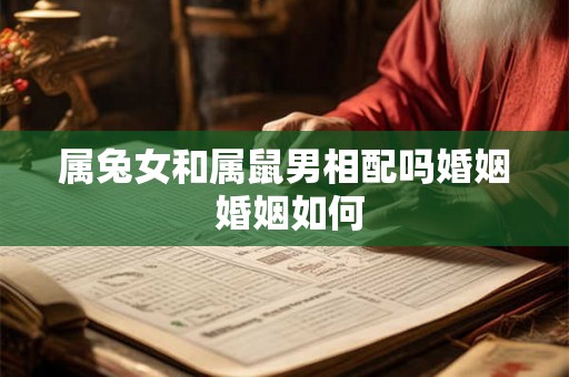 属兔女和属鼠男相配吗婚姻 婚姻如何 属兔女和属鼠男相配吗婚姻 婚姻如何
