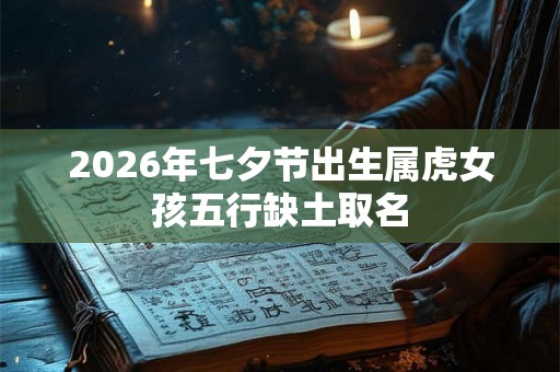 2026年七夕节出生属虎女孩五行缺土取名