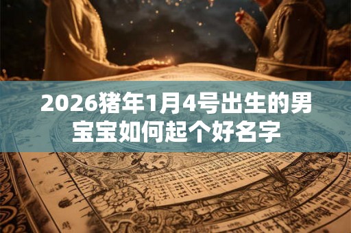 2026猪年1月4号出生的男宝宝如何起个好名字 2026猪年1月4号出生的男宝宝如何起个好名字