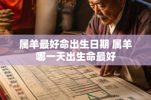 属羊最好命出生日期 属羊哪一天出生命最好 属羊最好命出生日期 属羊哪一天出生命最好
