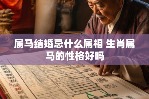 属马结婚忌什么属相 生肖属马的性格好吗 属马结婚忌什么属相 生肖属马的性格好吗