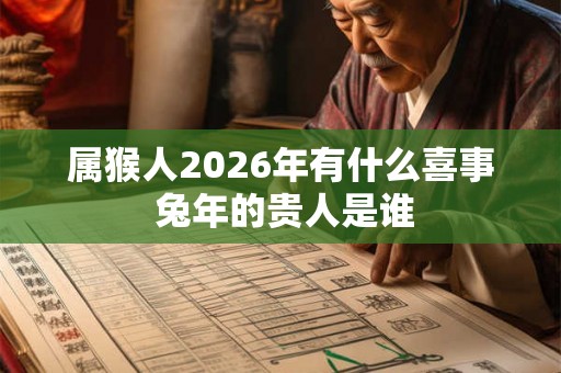 属猴人2026年有什么喜事 兔年的贵人是谁 属猴人2026年有什么喜事 兔年的贵人是谁