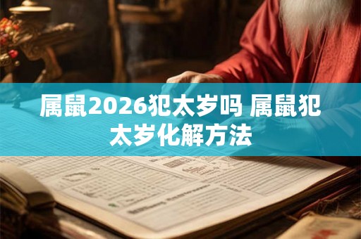 属鼠2026犯太岁吗 属鼠犯太岁化解方法 属鼠2026犯太岁吗 属鼠犯太岁化解方法