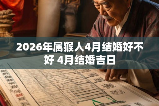 2026年属猴人4月结婚好不好 4月结婚吉日 2026年属猴人4月结婚好不好 4月结婚吉日