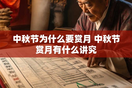 中秋节为什么要赏月 中秋节赏月有什么讲究 中秋节为什么要赏月 中秋节赏月有什么讲究