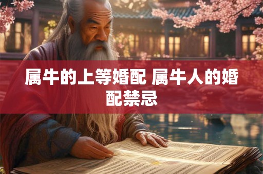属牛的上等婚配 属牛人的婚配禁忌 属牛的上等婚配 属牛人的婚配禁忌