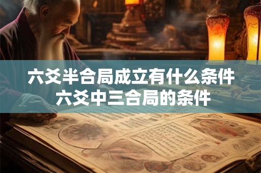 六爻半合局成立有什么条件 六爻中三合局的条件 六爻半合局成立有什么条件 六爻中三合局的条件