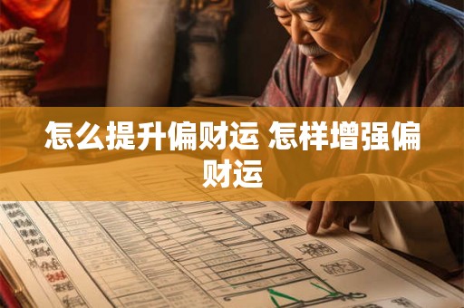 怎么提升偏财运 怎样增强偏财运 怎么提升偏财运 怎样增强偏财运
