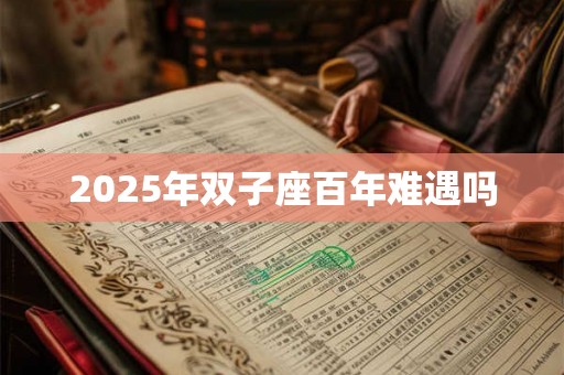 2025年双子座百年难遇吗 2025年双子座百年难遇吗