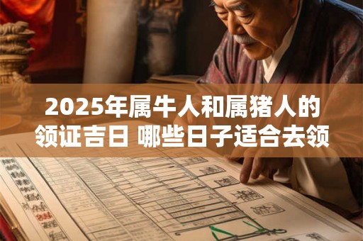 2025年属牛人和属猪人的领证吉日 哪些日子适合去领证