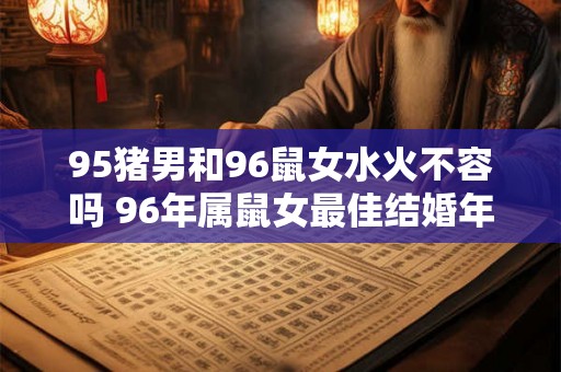 95猪男和96鼠女水火不容吗 96年属鼠女最佳结婚年龄 95猪男和96鼠女水火不容吗 96年属鼠女最佳结婚年龄