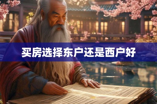 买房选择东户还是西户好 买房选择东户还是西户好