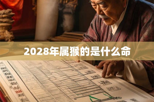 2028年属猴的是什么命 2028年属猴的是什么命