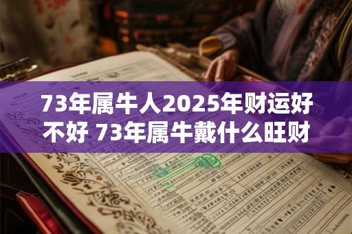 73年属牛人2025年财运好不好 73年属牛戴什么旺财 73年属牛人2025年财运好不好 73年属牛戴什么旺财