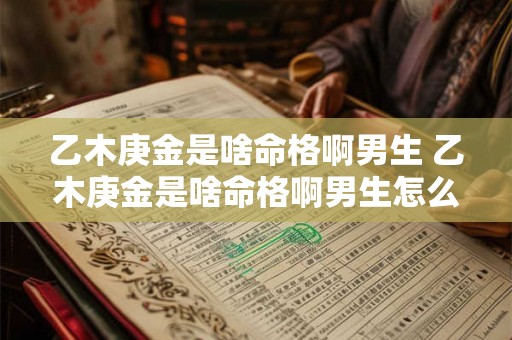 乙木庚金是啥命格啊男生 乙木庚金是啥命格啊男生怎么样