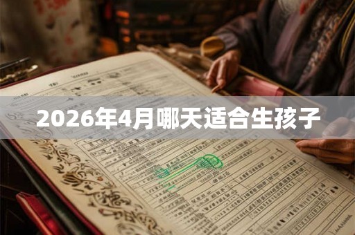 2026年4月哪天适合生孩子 2026年4月哪天适合生孩子