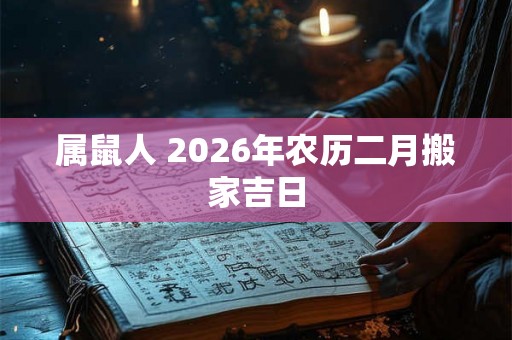 属鼠人 2026年农历二月搬家吉日