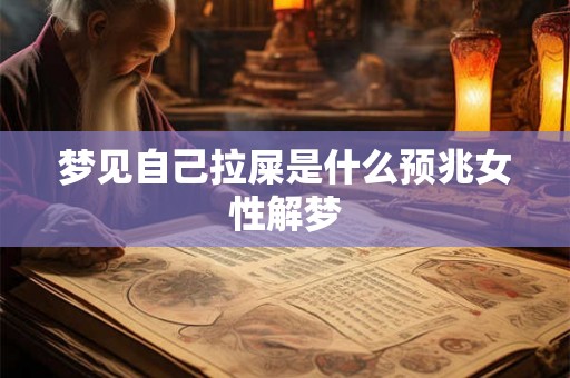 梦见自己拉屎是什么预兆女性解梦 梦见自己拉屎是什么预兆女性解梦