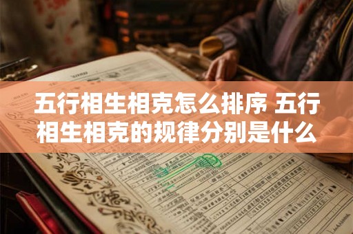 五行相生相克怎么排序 五行相生相克的规律分别是什么 五行相生相克怎么排序 五行相生相克的规律分别是什么