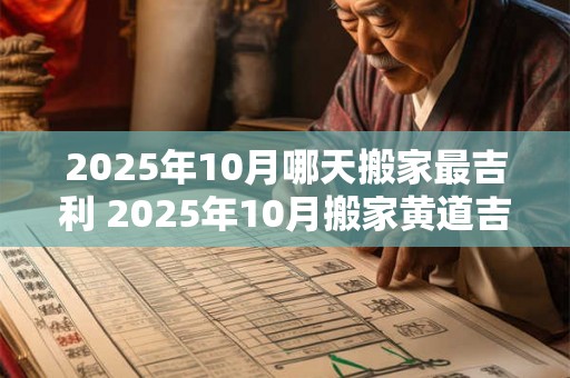 2025年10月哪天搬家最吉利 2025年10月搬家黄道吉日查询 2025年10月哪天搬家最吉利 2025年10月搬家黄道吉日查询
