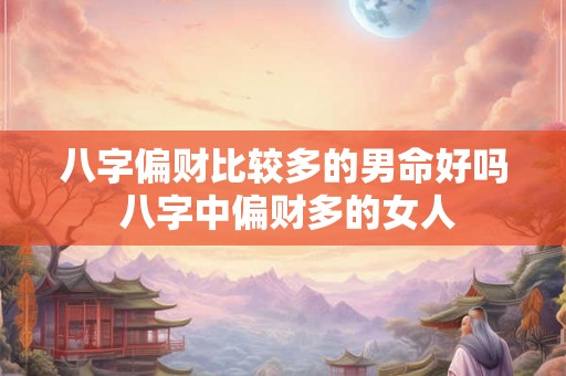 八字偏财比较多的男命好吗 八字中偏财多的女人