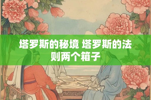 塔罗斯的秘境 塔罗斯的法则两个箱子 塔罗斯的秘境 塔罗斯的法则两个箱子