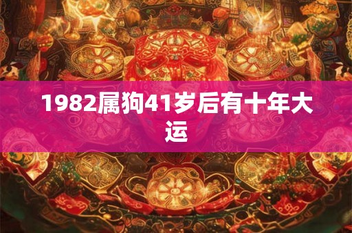 1982属狗41岁后有十年大运 1982属狗41岁后有十年大运