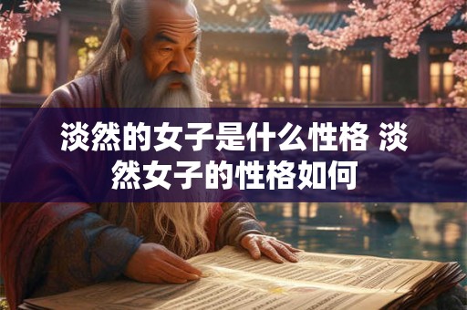 淡然的女子是什么性格 淡然女子的性格如何 淡然的女子是什么性格 淡然女子的性格如何