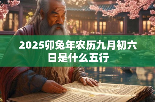 2025卯兔年农历九月初六日是什么五行 2025卯兔年农历九月初六日是什么五行