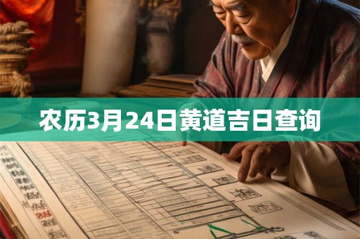 农历3月24日黄道吉日查询 农历3月24日黄道吉日查询