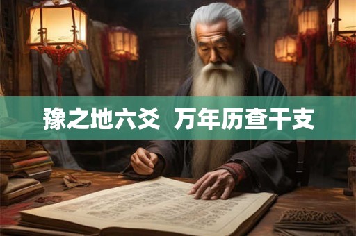 豫之地六爻  万年历查干支