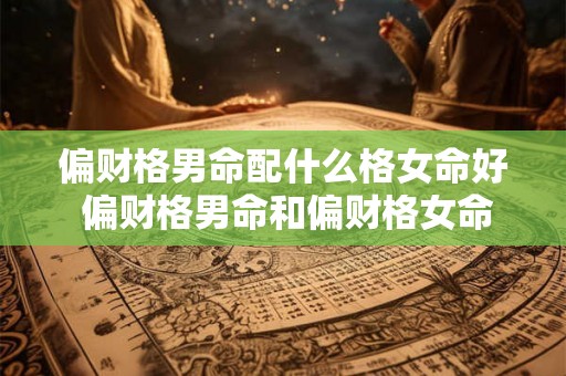 偏财格男命配什么格女命好 偏财格男命和偏财格女命结婚可以吗 偏财格男命配什么格女命好 偏财格男命和偏财格女命结婚可以吗