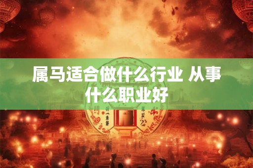 属马适合做什么行业 从事什么职业好 属马适合做什么行业 从事什么职业好