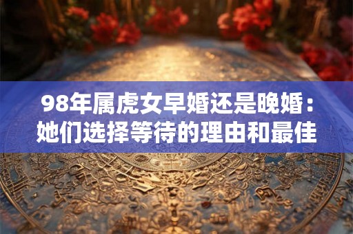 98年属虎女早婚还是晚婚：她们选择等待的理由和最佳婚姻时机