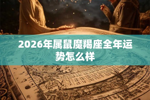 2026年属鼠魔羯座全年运势怎么样