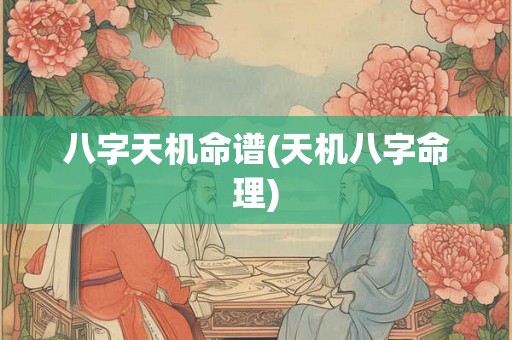 八字天机命谱(天机八字命理) 八字天机命谱(天机八字命理)